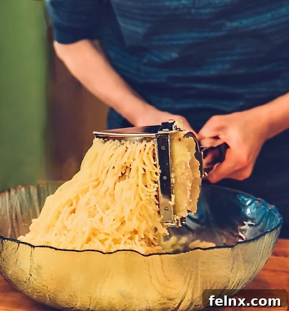 Ricing Potatoes