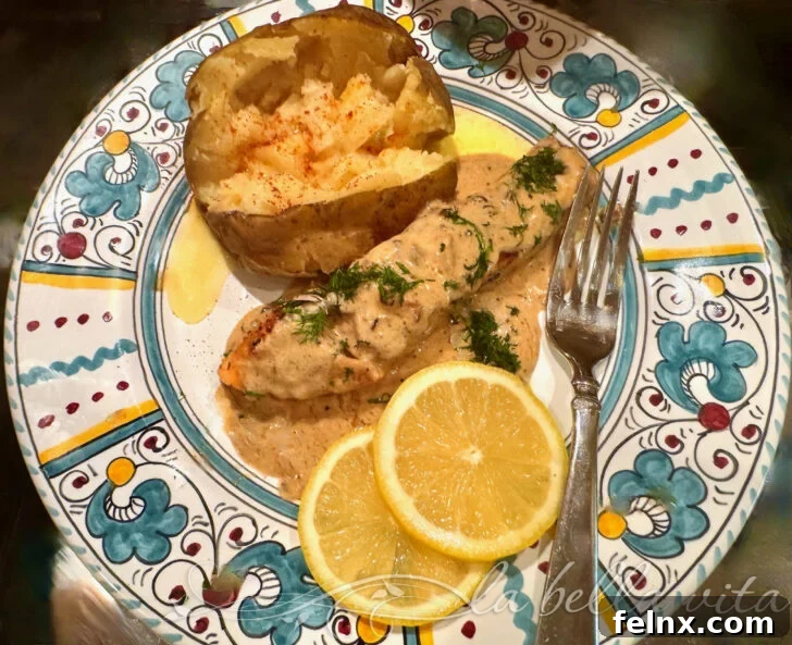Salmon in Creamy Parmesan Sauce