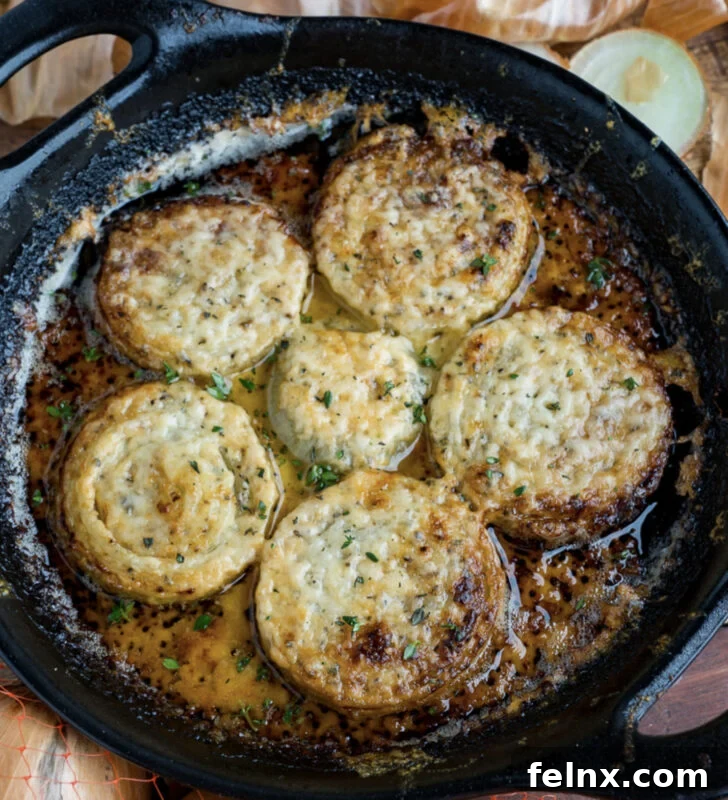 Sweet Roasted Onions with Asiago Topping