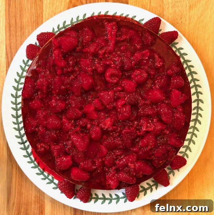 Scottish Cranachan Italian Cheesecake with Raspberries