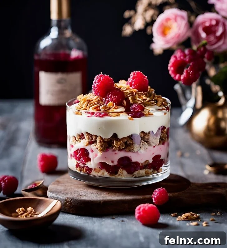 Scottish Cranachan Italian Mascarpone Cheesecake Detail