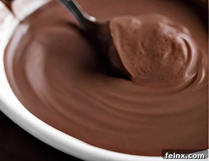 The perfect thickness of Italian hot chocolate