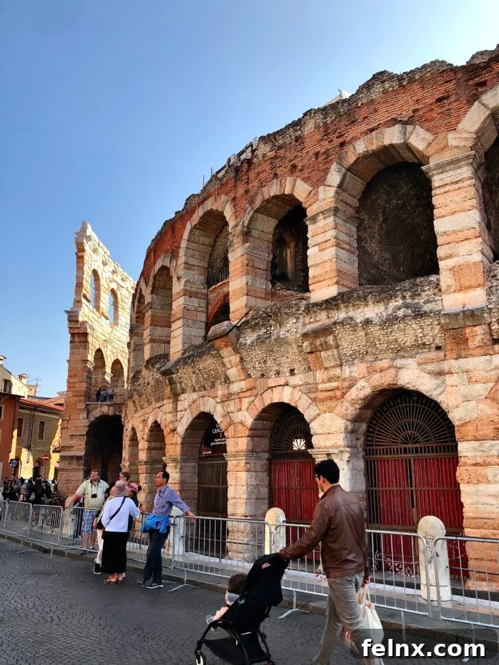 Interior view of the Arena di Verona