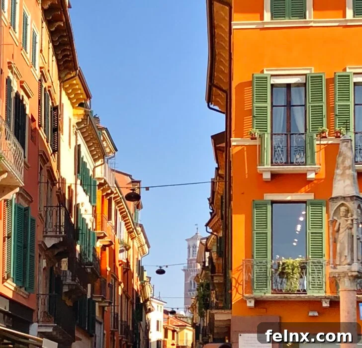 Verona balconies and shutters