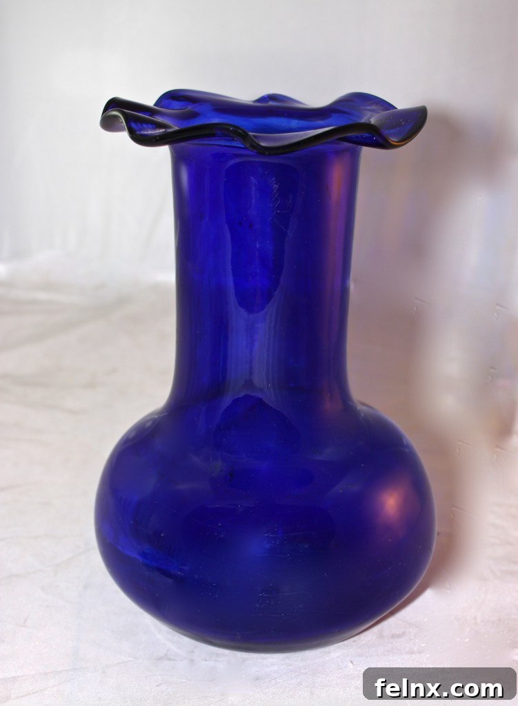 Beautiful cobalt blue vase from Mexico