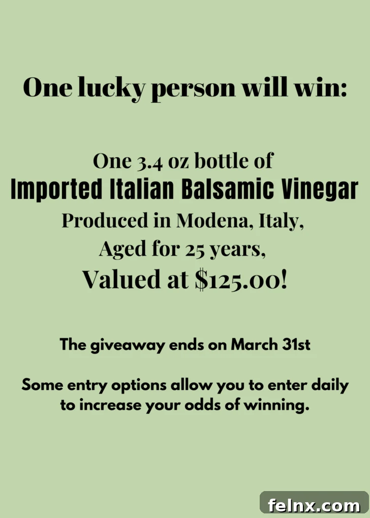 Balsamic Vinegar Giveaway