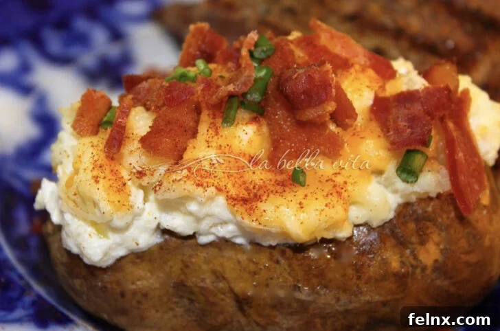 Twice Baked Potatoes with Fontina Cheese