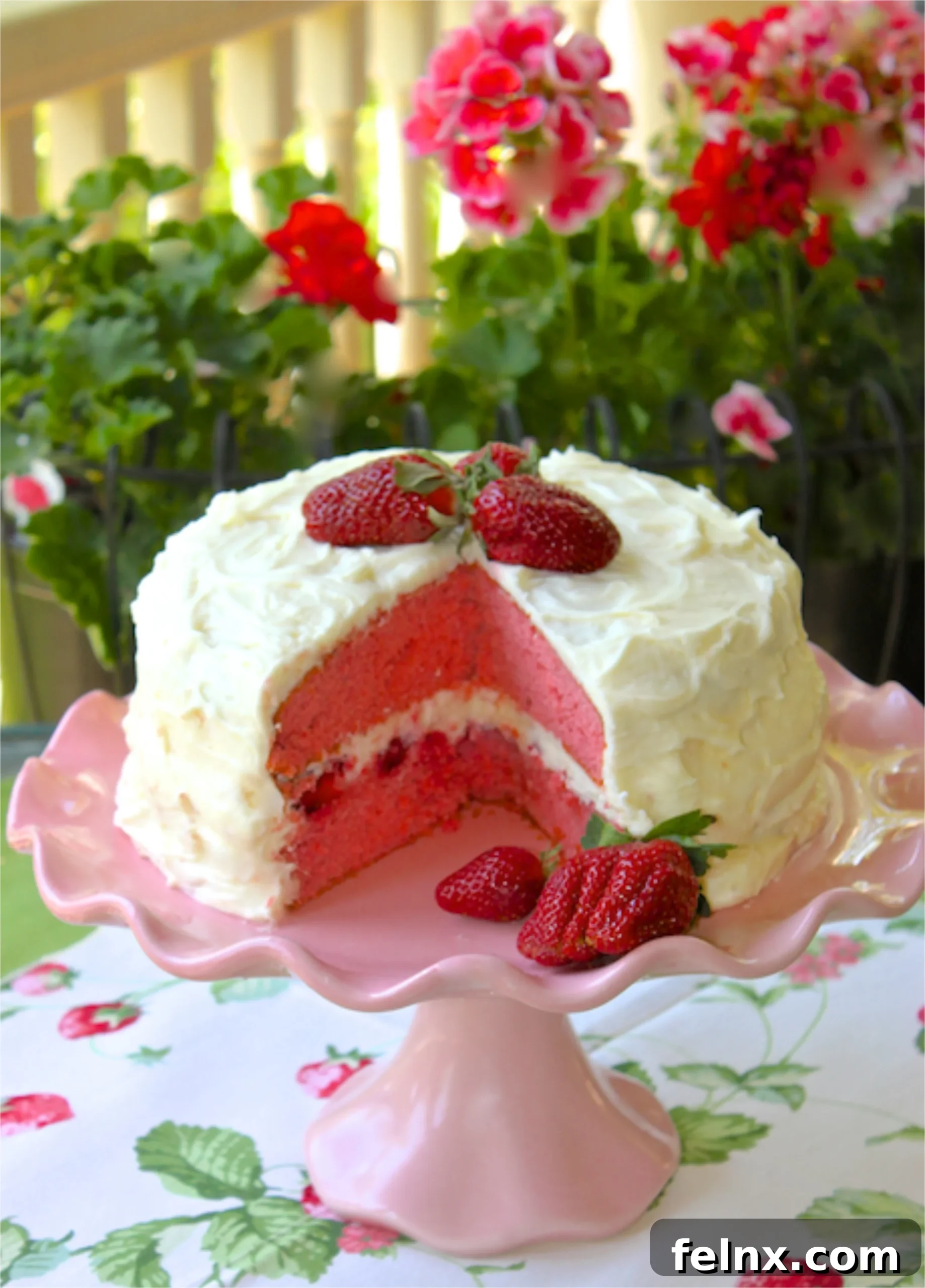 Fresh Strawberry Layer Cake