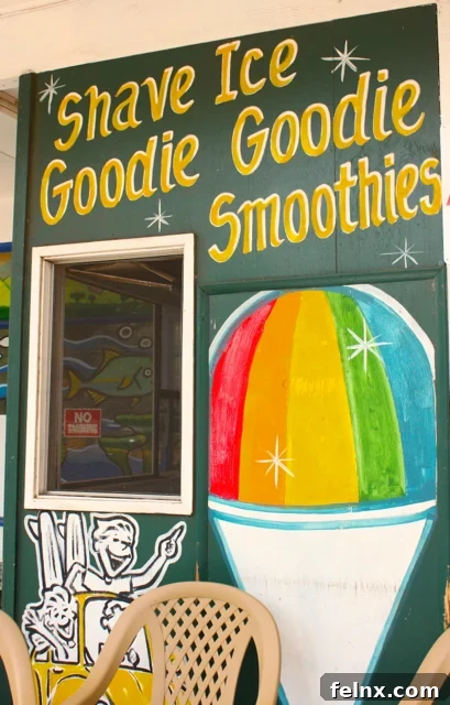 Vibrant Hawaiian Shave Ice Stand