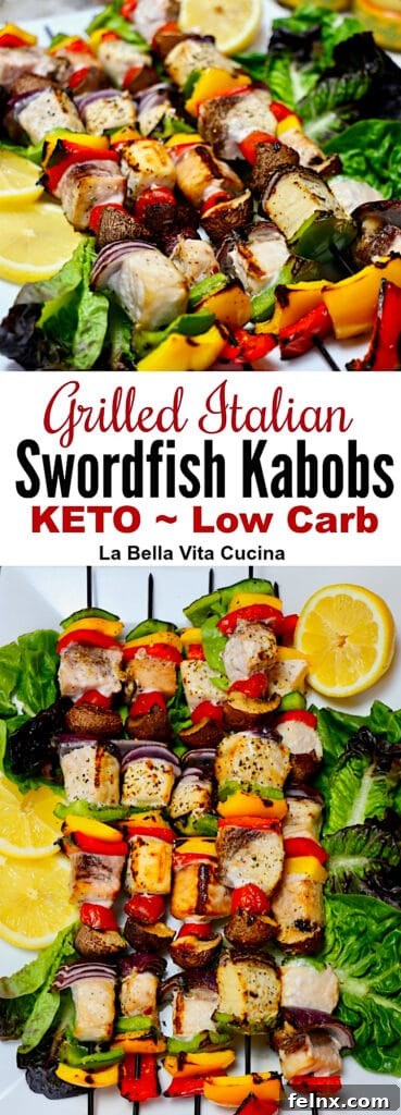 Keto Italian Grilled Swordfish Final Plating